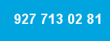 927 713 02 81 927 713 02 81